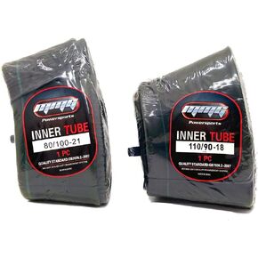 MMG Inner Tube Set Front 80/100-21 and Rear 110/90-18 Straight Valve TR4