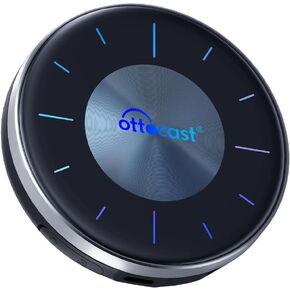 OTTOCAST P3 OttoAiBox - 2024 Android 12 CarPlay AI Box، CarPlay اللاسلكي ومحول Android التلقائي، 8 جيجابايت + 128 جيجابايت، مخرج HDMI، نظام تحديد المواقع العالمي (GPS)، عرض الفيديو على YouTube، Netflix، Tiktok، إلخ in Kuwait