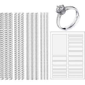 Ring Size Adjuster for Loose Rings, Eiito Ring Sizers Ring Spacers or Ring Tightener - Invisible Ring Guards - 6 Sizes Fitter, Resizer Fit Almost Any Size Rings