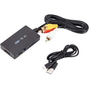 محول HDMI إلى RCA - محول HDMI إلى AV، محول HDMI إلى RCA للتلفزيون 1080P HDMI إلى RCA محول HDMI إلى محول تناظري للكمبيوتر الشخصي، الكمبيوتر المحمول، التلفزيون، WII، Xbox، PS1، PS2، PS3، STB، VHS، VCR، أزرق- راي دي في دي in Kuwait