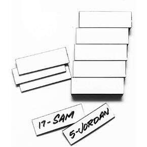 30 (0.5 x 1.625 Inch) Magnetic Name Lineup Board Tabs – Magnets for Magnetic Baseball Softball Line-Up Board Coach Marker Board in Kuwait
