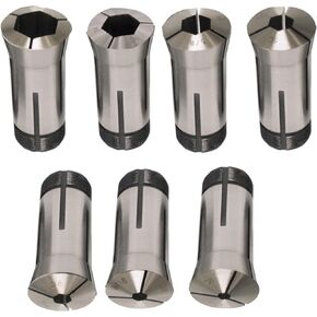 Collet Set 5C Square Hole Collet 1/4-3/4 Inch for Machining Turning 6 Pcs