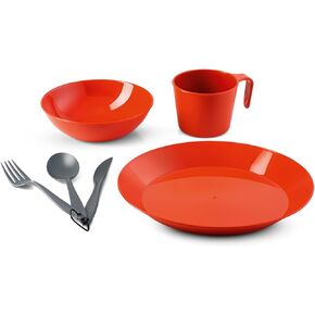 GSI Outdoors Cascadian 1 Person Table Set - Terracotta
