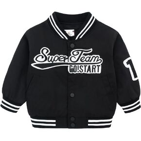 Toddler Boy Bomber Jacket Kid Cool Boy Casual Coat