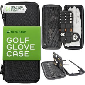 Golf Glove Case with Glove Shaper for a Wrinkle Free Glove