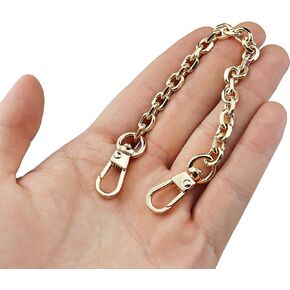 HEEHEE 55.1"(140cm) Gold Purse Chain Strap O Shape DIY Metal Chain Cross body Chain Handbag Replacement Strap 1 Pack for Purse Accessories
