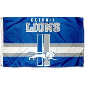 Lions Throwback Vintage Retro 3x5 Banner Flag