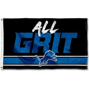 Detroit Lions All Grit Large 3x5 Flag