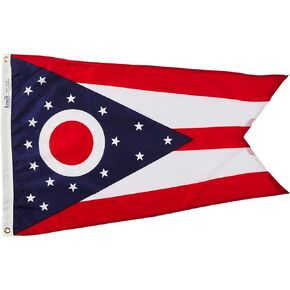 Annin Flagmakers Ohio State Flag USA-Made to Official State Design Specifications, 2 x 3 Feet (Model 144250)