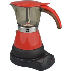 Bene Casa - Electric Espresso Maker 1-3 Cup Red, Cafetera Electrica Roja de 3 Tasa Model BC-95514. in Kuwait