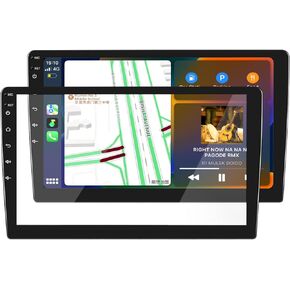 Tempered Glass Screen Protector for 10.1 inch Universal Car Radio Double Din Android Car Radio Screen Protector Scratches Protection Super Sharpness 9H High Hardness Waterproof