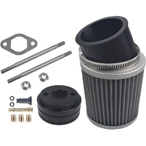 طقم مهايئ فلتر هواء مطور 62 مم لـ Predator 196cc 212cc لـ Coleman CT200U BT200X لـ Baja Warrior MB200 GX390 GX160 GX200 Clone Engine Parts Mini Bike Go Kart أسود in Kuwait