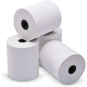PM Company 05220 - One-Ply Thermal Cash Register/Point of Sale Roll, 3-1/8 x 220 ft, White, 50/CT