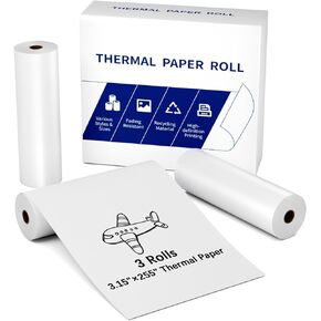 Omezizy Thermal Printer Paper Roll - 3.15" × 21.3ft - Quick Dry - Compatible with M832, M834, and M835 Thermal Printers - Ideal for Office, Home, and Study Use - 3 Rolls