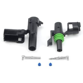 Michigan Motorsports Weather Pack 1 PIN Connector Kit 5 Sets 12-16 AWG Wire with WEATHERTIGHT quick connect locking terminals. (1 PIN)