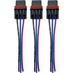 Pulse Power Plug Pigtail Connector Replacement for 2018 2019 2020 2021 Polaris Ranger XP 1000 / RZR RS1 Pro/General Bus Bar plugs Power Wire Harness Connector (3 pcs)