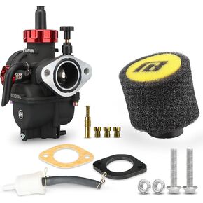NIBBI PE22 carburetor Kit, 22mm Carburetor with Foam Air Filter- Fit for 110cc 125cc 130cc Dirt Bike Pit Bike Apollo TaoTao Lifan Kayo SSR