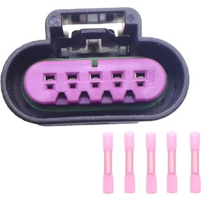 HiSport 5-Way Multi-Purpose Connector Plug Pigtail Comptible With GM 645-500 Mass Air Flow (MAF) Sensor Connector Replacement For OE PT1338, PT2785, 1P2072, 19151498