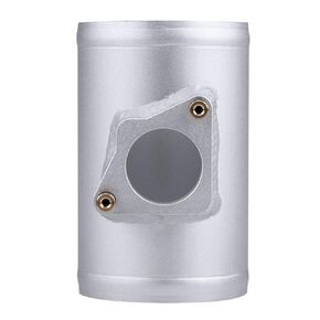 Air Flow Sensor Mount, Aluminum Alloy Car Air Flow Sensor Adapter Intake Meter Mount Base Replacement Air Intake Meter Mount Fit for Mazda 3 6 75mm, Silver