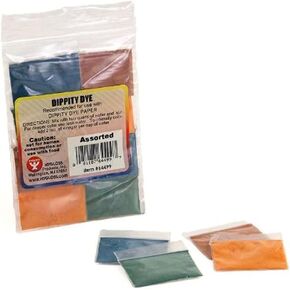 Hygloss Products Dippity Dye Powder for Paper for Arts, Crafts & DIY Projects-Washable & Non-Toxic-Safe for Children-4 Assorted 8 Packets, 2 of Each Color