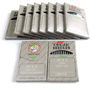 100 Organ 135X5 Dpx5 134R Sy1955 Sewing Machine Needles for Juki Brother (Singer 12 / Metric 80)
