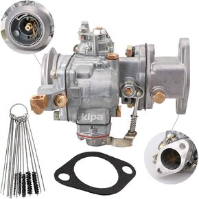 KIPA Carburetor fit for Jeep F Head 4-Cylinders Engines Willys CJ3b M38A1 CJ5 F134# 17701.02 923808 With Gasket & Carbon Dirt Jet Cleaner Tool Kit Durable