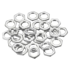 PATIKIL M9 x 0.75 Steel Hex Nuts, 30 Pack Metric Thread Zinc Plated Finished Hardware Nuts Screw Bolt Fasteners 2.5mm Height