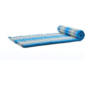 Leewadee - Foldable Floor Mattress - Japanese Roll Up Futon -Trifold Tatami Mat- Guest Floor Bed - Camping Mattress - Thai Massage Mat, Kapok Filled, 75 x 39 inches, Red