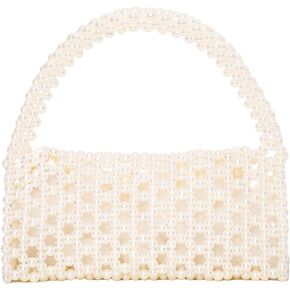 Grandxii Pearl Bag Clutch purse Handbag Bucket Bag Wedding Party Evening Party Bag For Women With Pearl