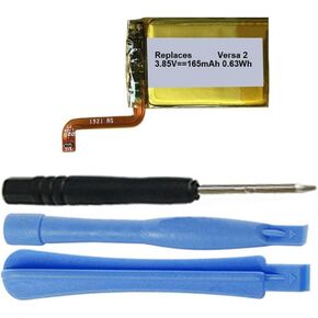 165mAh LSSP281928 Battery Replacement Compatible with Fitbit Versa 2 Fitness Smartwatch FB507