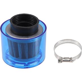 Air Filter Cleaner Straight 38mm/1.50" Motorcycle Filter for 110-125cc Most Motorcycles ATV Mopeds Dirt Bikes Race Bikes Blue