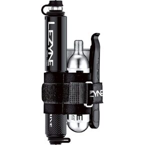 LEZYNE Pocket Drive Bicycle Hand Pump Loaded Kit, Includes Pocket Drive Bike Pump, 20g C02 Inflator, and Lever Kit,