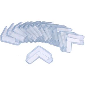 Corner Protector, 15pcs Clear Furniture Protectors Guards L Shape Edge Safety Bumpers with High Resistant Adhesive Gel for Cover Sharp Furniture Table Edges