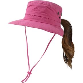 M/L/XL UV50+ Waterproof Bucket Sunhat w/Cooling Sweatband & Mesh Lining