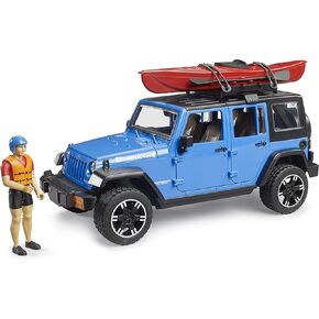 Bruder 02529 Jeep Wrangler Rubicon Unlimited with Kayak and Kayaker