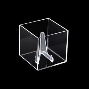 حافظة عرض من الأكريليك الشفاف من AnRui للمقتنيات التذكارية، علبة عرض حامل حلقة بيسبول مكعبة، صندوق تخزين مربع صغير لشخصيات الحركة، الصور، الكريستال، المجوهرات، عرض الحلوى in Kuwait