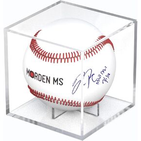 Baseball Display Case, Memorabilia Display Case for Single Ball, UV Protected Acrylic Cube Storage Box, Square Clear Baseball Stand, Sports Autograph Display Case Holder - Fits Official Size Ball