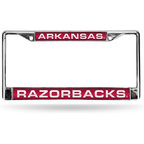 Rico Industries NCAA Unisex-Adult Laser Cut Inlaid Standard Chrome License Plate Frame