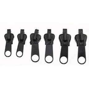 6Pcs Fix Zip Puller,Zip Slider Repair Instant Kit,Instant Zipper Set,Fix Zipper Removable Rescue Replacement Pack,Instant Zipper Set for Coats Jacket,Luggage,Backpacks Zippers Undergarment Sewing
