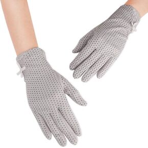 Greenery-GRE Driving Gloves for Men Women Cotton Non Slip Touchscreen UV Sun Protection Gloves for Cycling Motorcycle Camping
