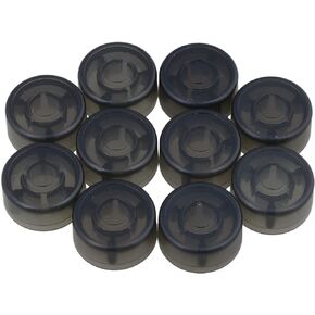logyues Plastic Guitar Stomp Knob Pedal Knobs Protector Cap Pack of 10 (Transparent Black)