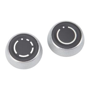 Volume Adjust Control Knob, 2Pcs Volume Control Knob Left and Right Rotation Button Rotatable Adjust Knob for Panamera Cayenne 911