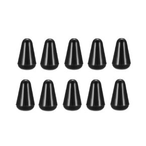 uxcell M3.7 Plastic 5 Way Toggle Switch Knob Tip Caps for Electric Guitar Parts Accessories Switch Cap Black 10pcs