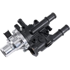 Engine Coolant Thermostat & Housing Assembly W/Sensor Gasket Replacement For Chevrolet Cruze 2011-2015/Sonic 2012-2015/Trax 2013-2017/Tracker 2013-2015 1.8L Engines 25192228, 2519-2228, 55575048