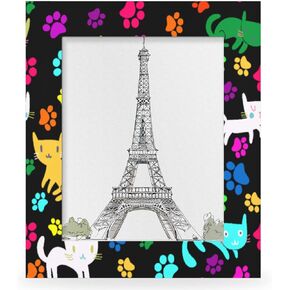 OMFUNS Vintage Music Note 5x7 Picture Frames Piano Music Photo Frames Collage for Wall Mounting Tabletop Display Wood Photo Picture Frame Home Office Decoration Family Friends Gift