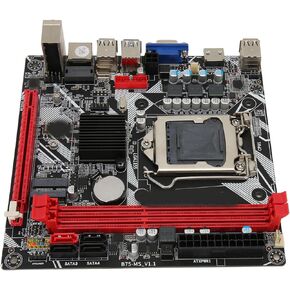 Computer Motherboard, B75 MS LGA 1155 ITX Gaming Motherboard for Celeron, i3 i5, DDR3 16GB, NVME M.2, WiFi M.2, SATA3.0, VGA, PCI E 16X, USB3.0, USB2.0