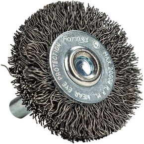 Forney 60013 Wheel Brush, Coarse Wire with 1/4-Inch Shank, 1-1/2-Inch
