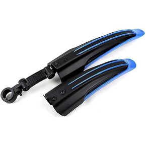 Bicycle Bike Cycling Bicycle Mudguard MTB Mountain Front/Rear Mud Guards Mudguard Fenders Set (Deep Blue)