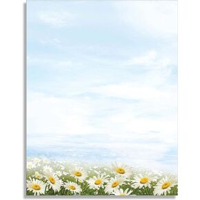 Daisy Day Stationery Paper - 80 Sheets