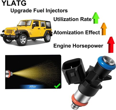 حاقن الوقود لشاحن دودج تشالنجر، لسيارة جيب رانجلر جراند شيروكي، لكرايسلر باسيفيكا، لرام 1500 بروماستر 3.6L V6 0280158233 (6 قطع) in Kuwait